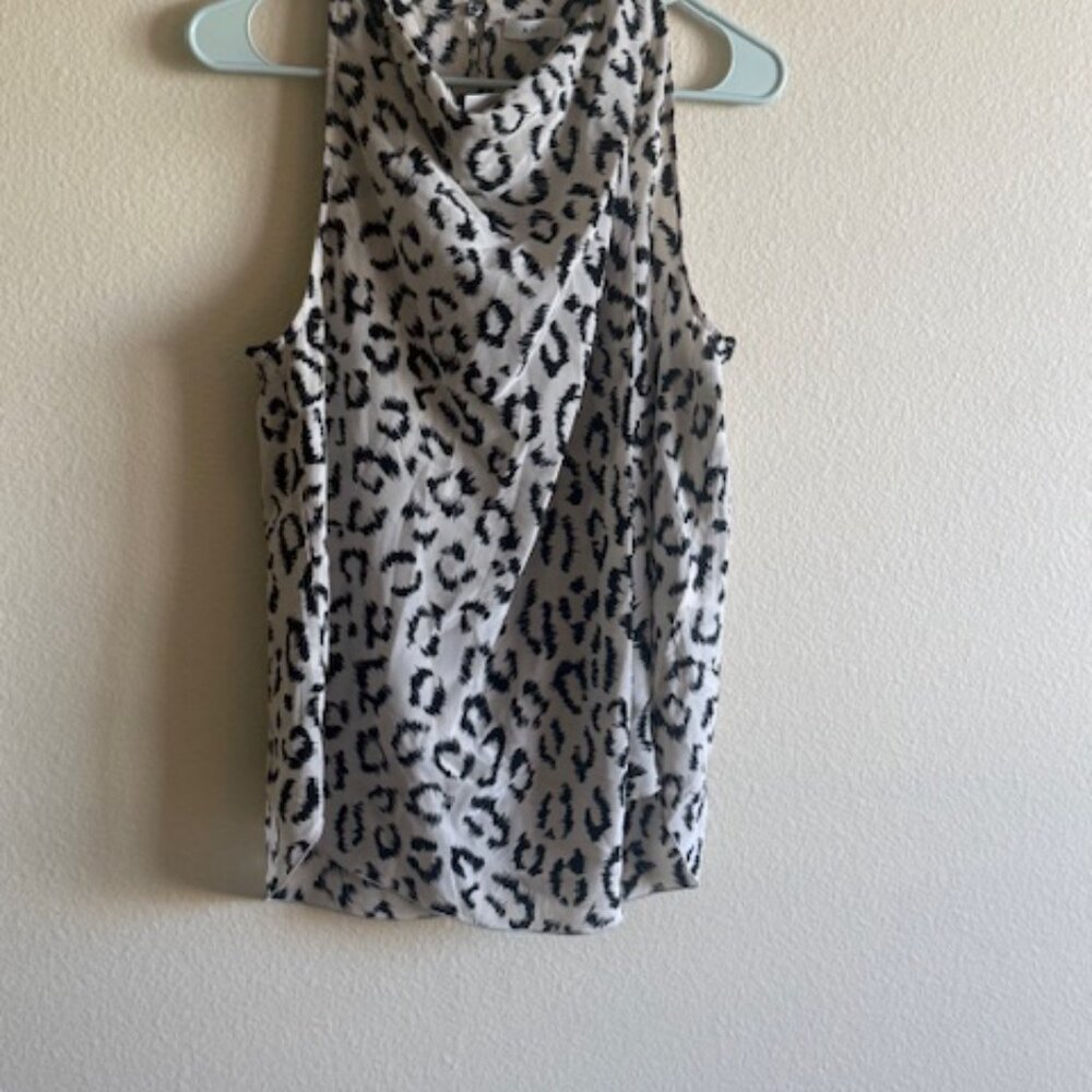A.l.c. Ella Leopard Print Cowl Neck Top - Picture 2 of 5